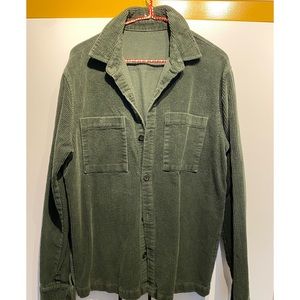 Vintage corduroy button up. Evergreen, unisex, fits mens small/medium. $35 obo!